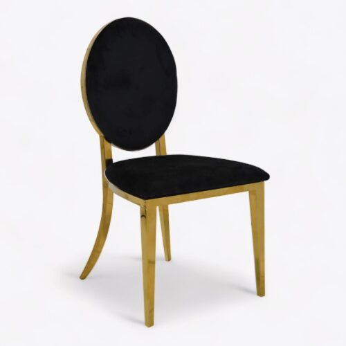 Imperial Gold Dining Chair Black