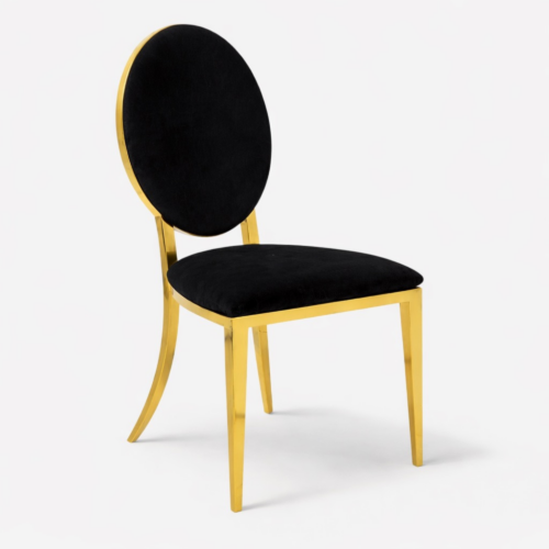 Imperial Gold Dining Chair Black