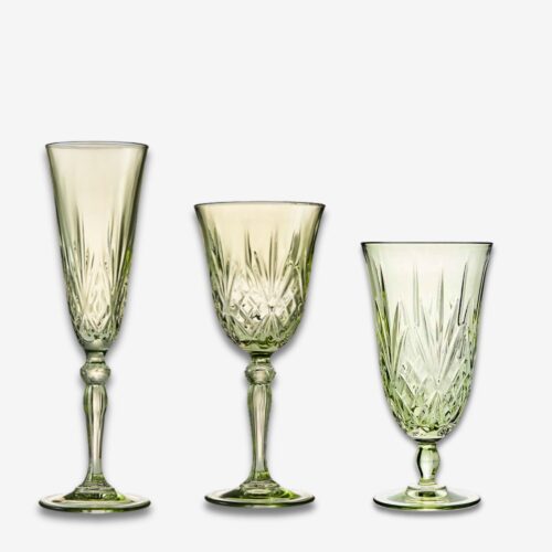 Murano Green Glassware Collection