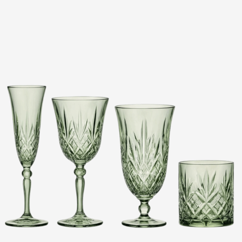 Murano Green Glassware Collection