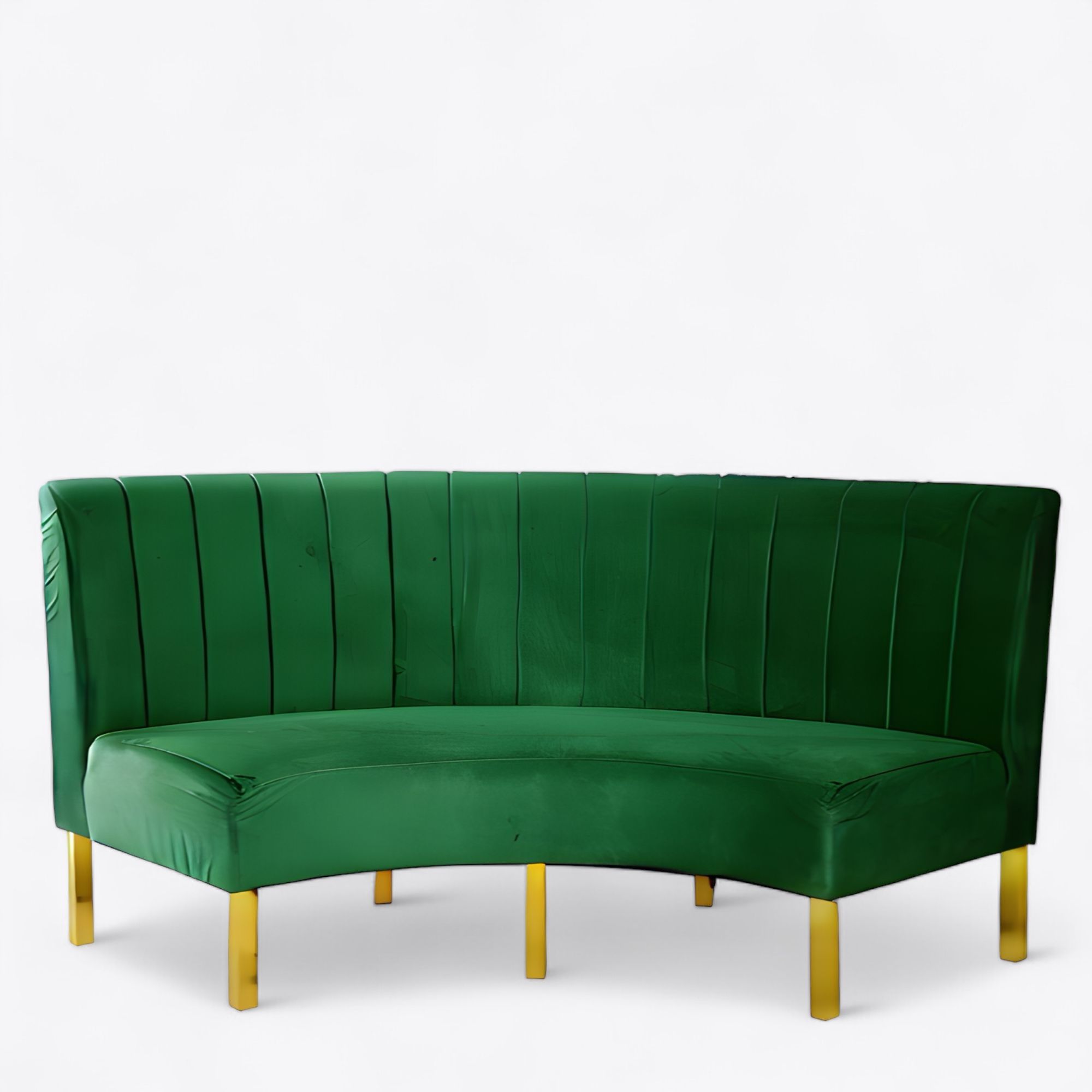 Milan Curve Green Sofa