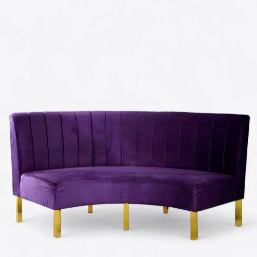 Milan Curve Purple Sofa