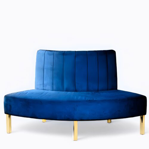 Milan Outcurve Blue Sofa