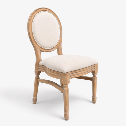 Louis Natural Dining Chair Linen