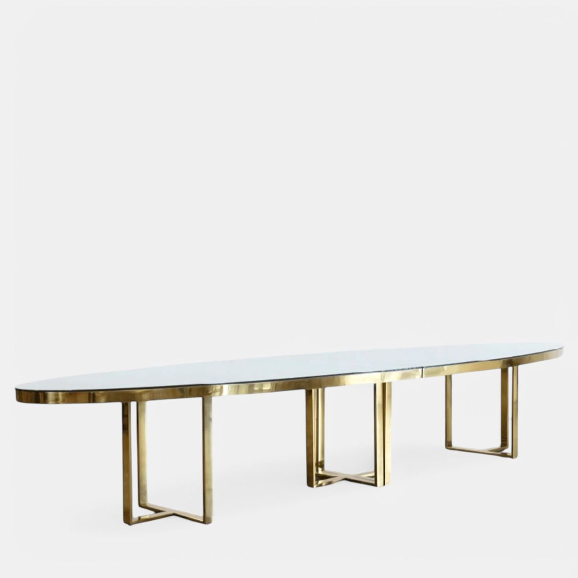 Avont Gold Oval Dinning Table - Image 2