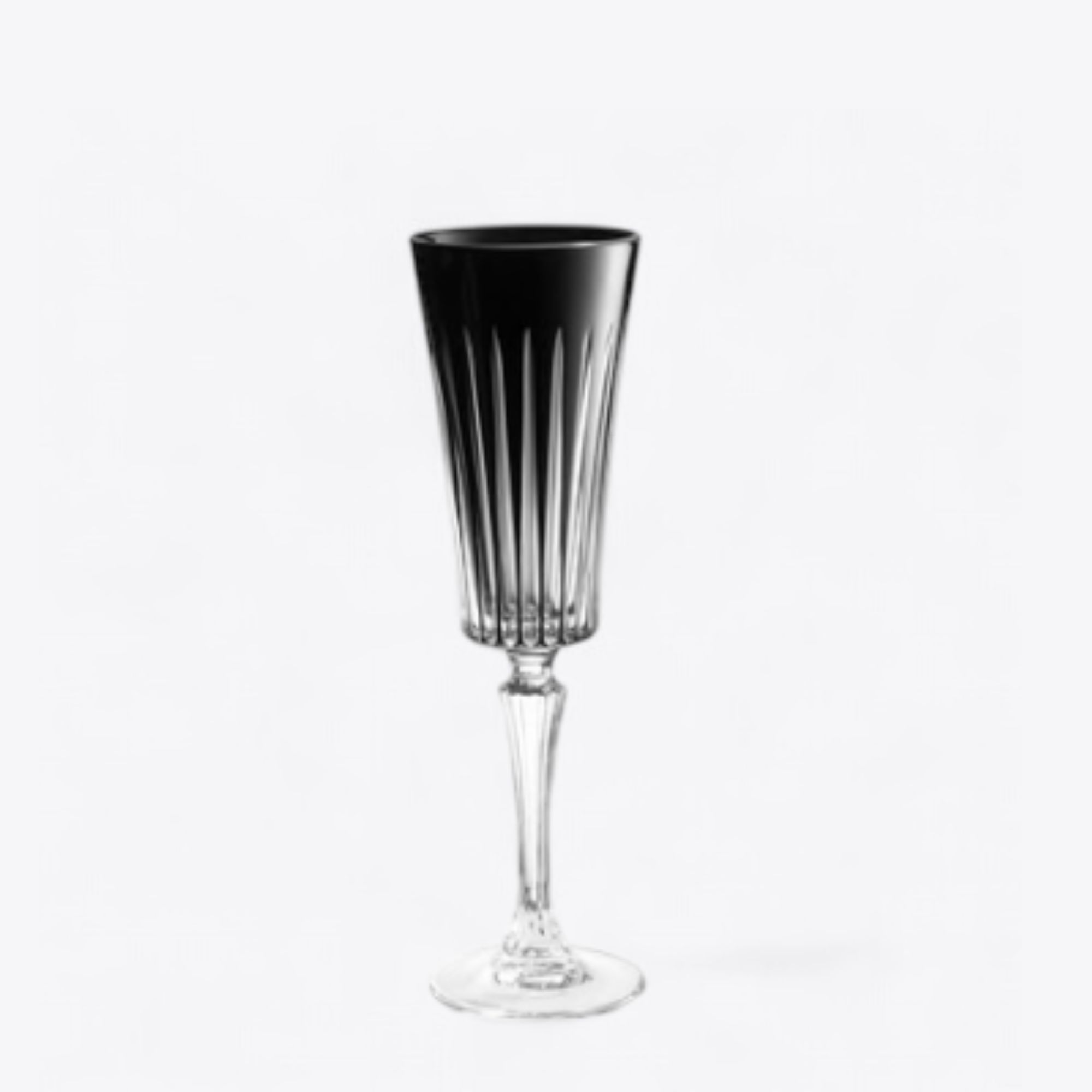 Baccarat Black Champagne Flute 7 oz