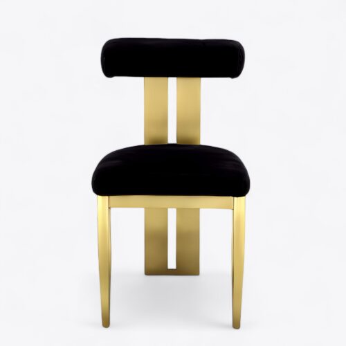 Nova Gold Dining Chair Black