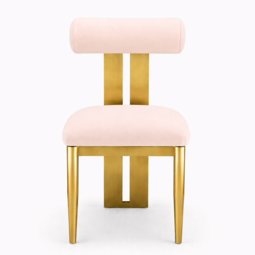 Nova Gold Dining Chair Blush