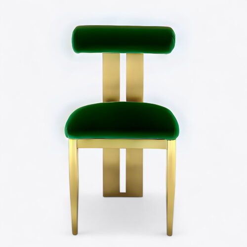 Nova Gold Dining Chair Green