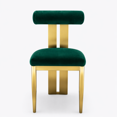 Nova Gold Dining Chair Green