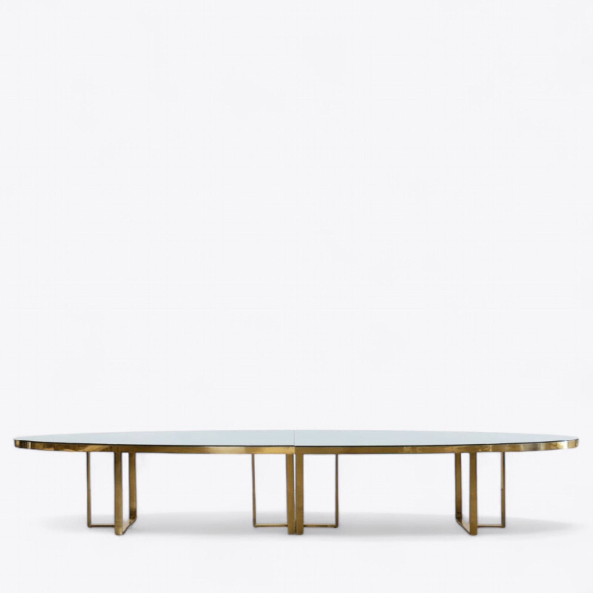 Regan Gold Oval Dining Table 1