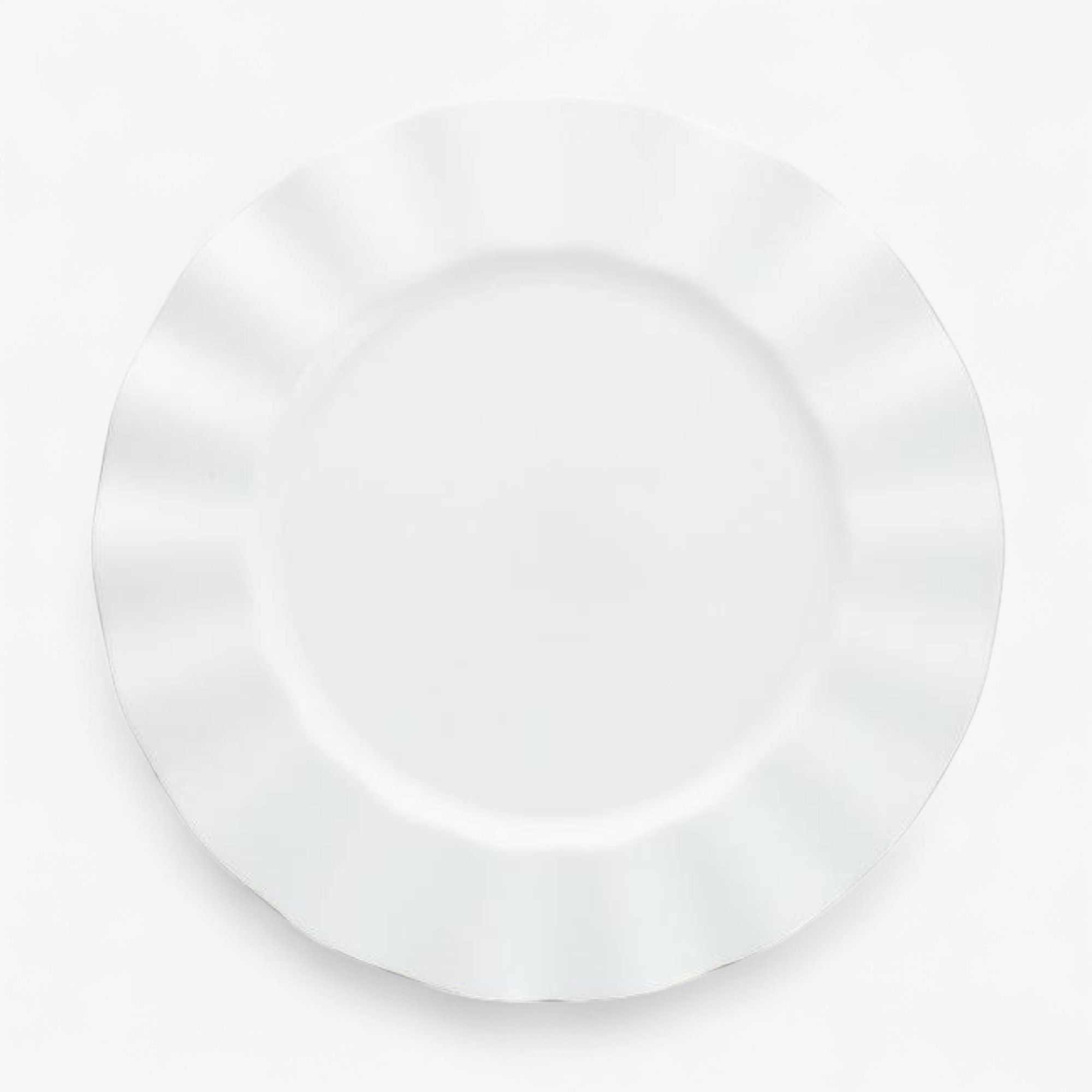 Lotus White Dinner Plate