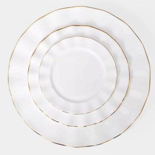 Lotus White Gold DInnerware Collection