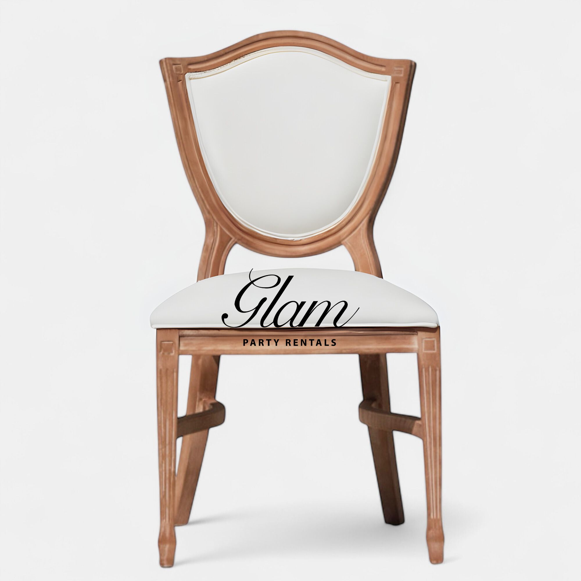 Aspen Natural Dining Chair - White