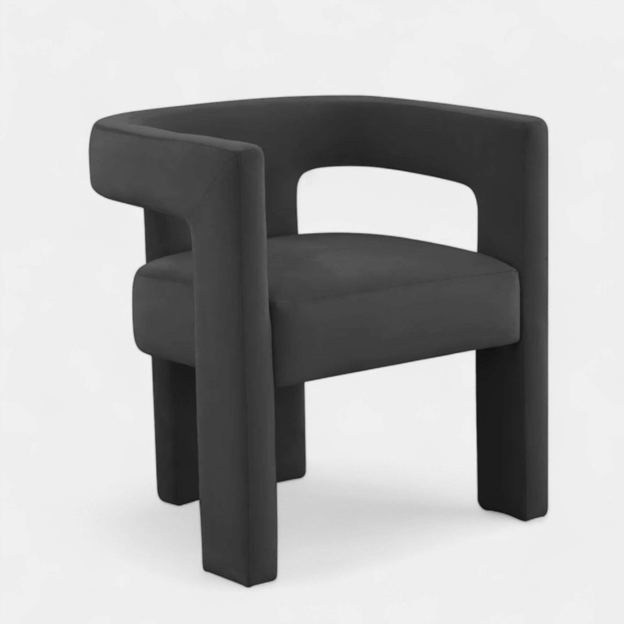 Davina Black Lounge Chair - Image 2