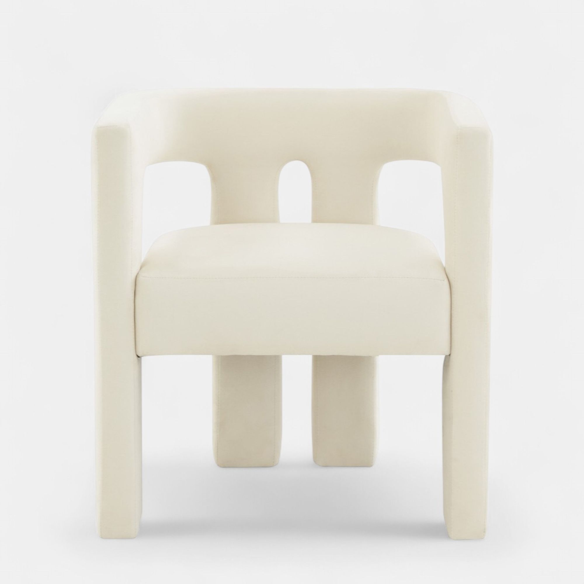 Davina White Lounge Chair