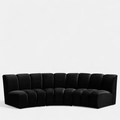 Madison Black Modular Sofa