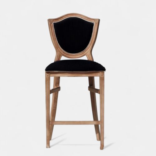 Aspen Natural Barstool Black