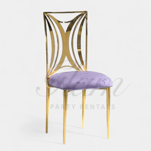 Celine Gold Dining Chair Lilac