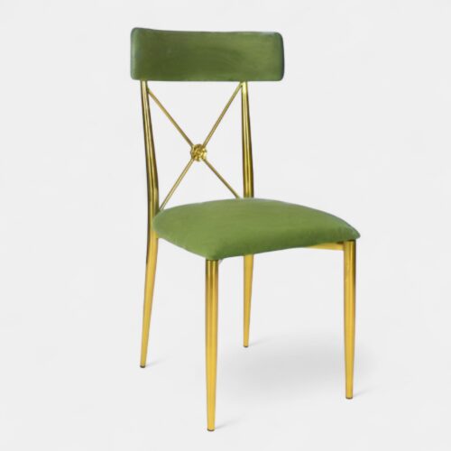 Diana Gold Dining Chair Olive Green