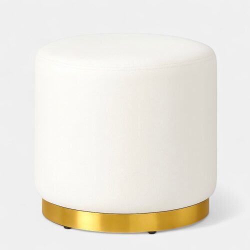 Gala Gold Ottoman White