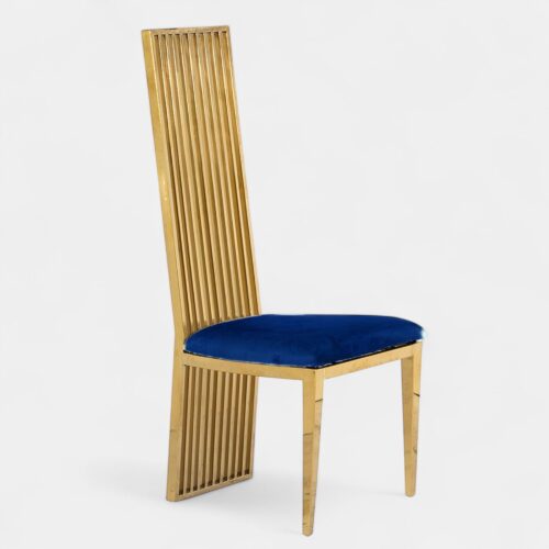 Legacy Gold Dining Chair Blue