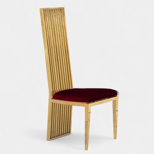 Legacy Gold Dining Chair Red Wine