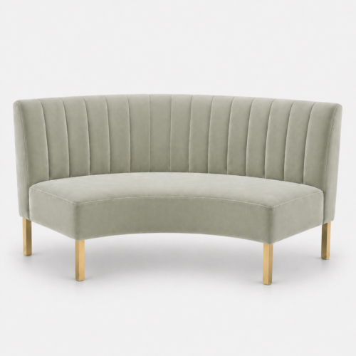 Milan Curve Sofa Sage Green