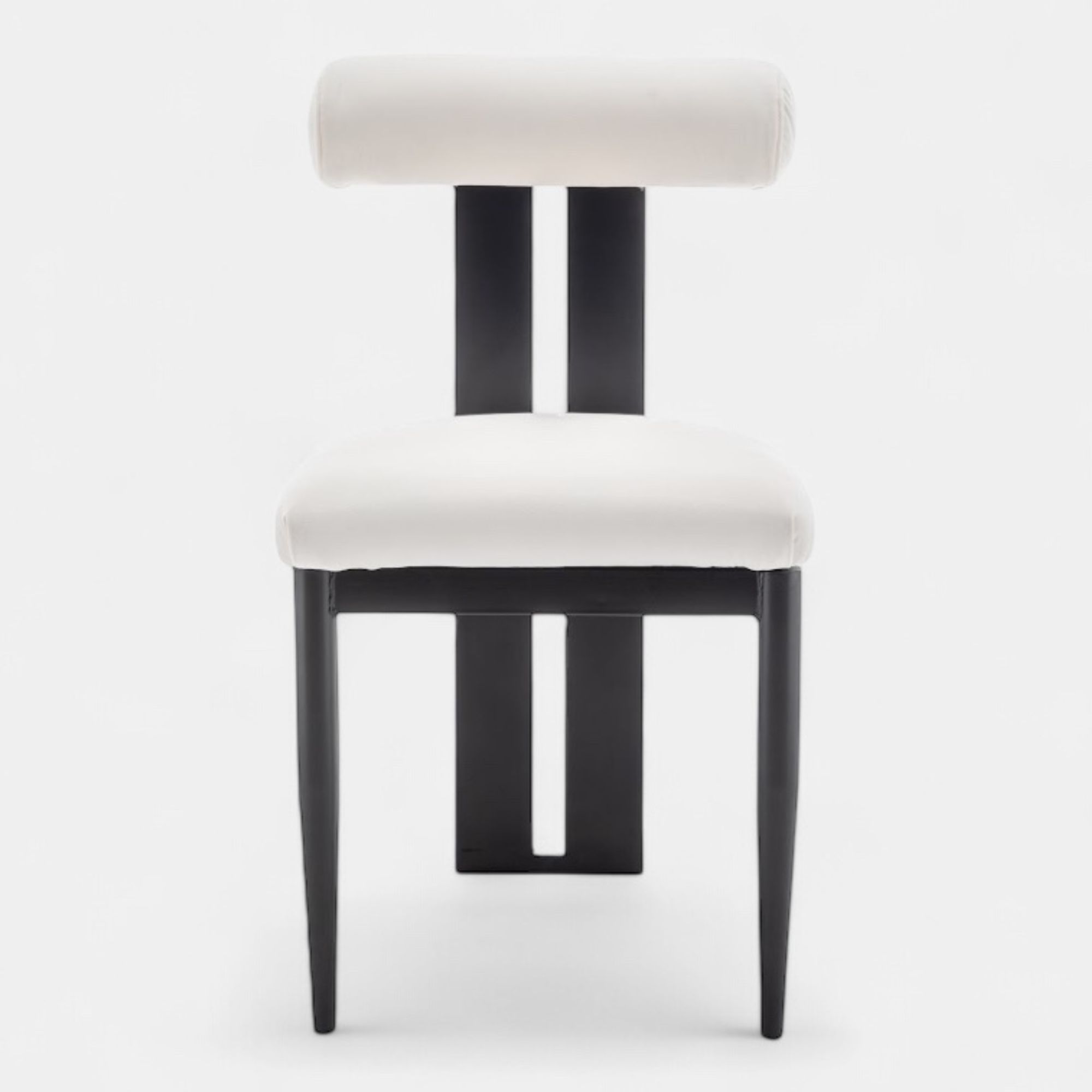 Nova Black Dining Chair - White