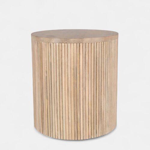 Hamptons Round Natural Side Table