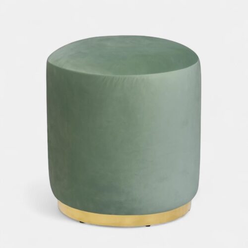 Gala Gold Sage Green Ottoman