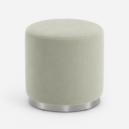 Gala Silver Sage Green Ottoman